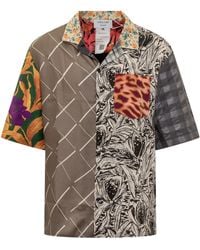 Marine Serre - Patchwork Bowling Shirt - Lyst