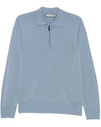 Canali - Quarter-Zip Polo Shirt - Lyst
