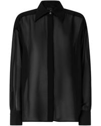 Pinko - Sheer Long-Sleeve Shirt - Lyst