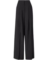 Fendi - Pleated Wide-Leg Trousers - Lyst