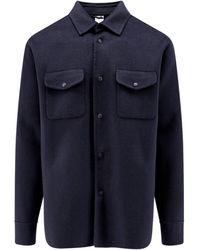 Aspesi - Snap-Button Overshirt Jacket - Lyst