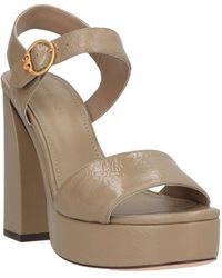 Tory Burch - Minimalist Leather Backless Sandals - Lyst
