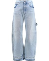 Stella McCartney - Logo Patch Straight-Leg Jeans - Lyst
