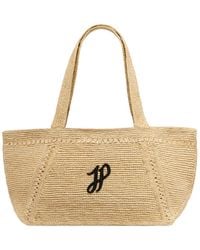 Patou - Logo Patch Woven Shoulder Bag - Lyst