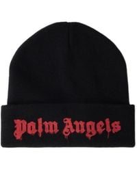 Palm Angels - Dripping Logo Beanie Hat - Lyst