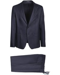 Tagliatore - Single-Breasted Virgin Wool Blend Suit - Lyst