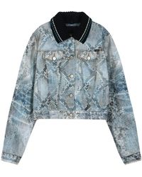 ANDERSSON BELL - Python Gradient Print Denim Jacket - Lyst
