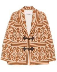 Valentino - All-Over Patterned Long-Sleeved Jacket - Lyst
