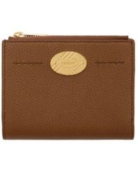 Burberry - Check Engraved Leather Bifold Wallet - Lyst