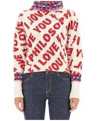 Philosophy Di Lorenzo Serafini - I Love You Philosophy Jumper - Lyst