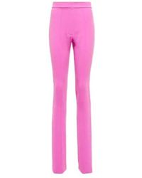 Alex Perry - High-Rise Straight Crêpe Pants - Lyst