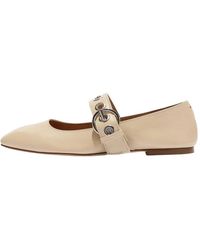 Aeyde - Buckle-Strap Ballet Flats - Lyst