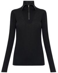 Jil Sander - Zip Turtleneck Long-Sleeve Top - Lyst