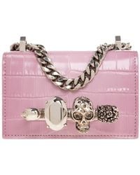 McQueen - Jewelled Satchel Micro Shoulder Bag - Lyst
