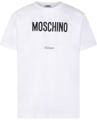 Moschino - Logo-Print Crewneck T-Shirt - Lyst