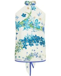 Ferragamo - Ferragamo Spring Print Foulard Top - Lyst
