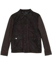 Brioni - Collared Leather Jacket - Lyst