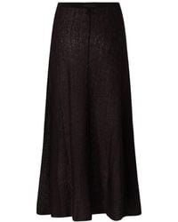 Pinko - Knitted A-Line Midi Skirt - Lyst