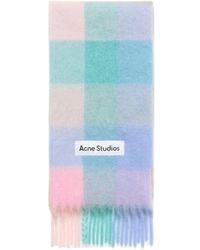 Acne Studios - Mohair Check Scarf - Lyst