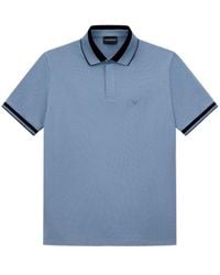 Emporio Armani - Logo-Embroidered Polo Shirt - Lyst