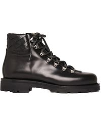 SCAROSSO - Catherine Round-Toe Lace-Up Boots - Lyst