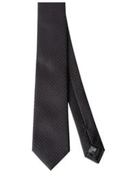 Emporio Armani - Monogram-Jacquard Pointed Tip Tie - Lyst