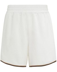 Fendi - Ff Jacquard Elasticated Waistband Shorts - Lyst