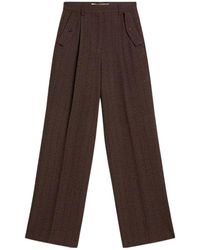 Golden Goose - Wide-Leg Striped Pants - Lyst