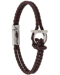 Ferragamo - Ferragamo Gancini Woven Bracelet - Lyst