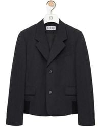 Loewe - Single-Breasted Gabardine Jacket - Lyst