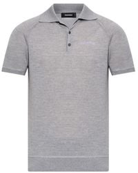 DSquared² - Knitted Polo Shirt - Lyst
