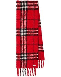 Burberry - Check Alpaca And Wool Bouclé Scarf - Lyst