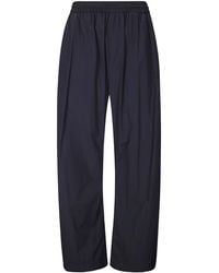 MM6 by Maison Margiela - Logo-Embroidered Drawstring Trousers - Lyst