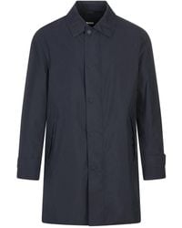 BOSS - Boss Water-Repellent Button-Up Coat - Lyst