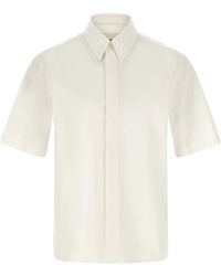 Jil Sander - Logo Embroidered Short-Sleeved Shirt - Lyst
