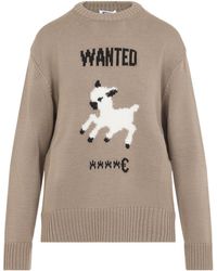 Moschino - Long-Sleeved Knitted Sweater - Lyst