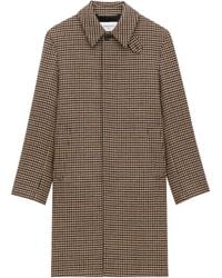 Saint Laurent - Mac Checked Coat - Lyst