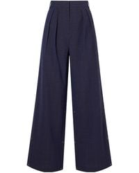 Tibi - Cotton-Blend Wide-Leg Jeans - Lyst