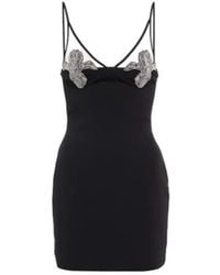 David Koma - Mesh-Panel Embellished Minidress - Lyst