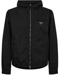 Prada - Hooded Long-Sleeved Jacket - Lyst