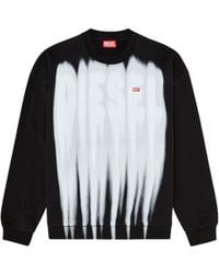 DIESEL - Cotton Sweatshirt With Graphic Print - Lyst