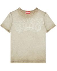 DIESEL - Graphic-Print Logo-Patch T-Shirt - Lyst