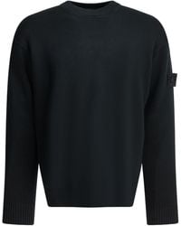 Stone Island - Logo Patch Crewneck Sweatshirt - Lyst