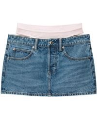 Alexander Wang - Prestyle Hotfix Layered Mini Skirt - Lyst
