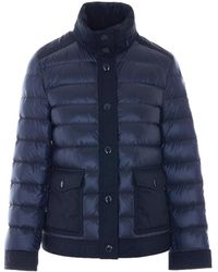 Moncler - Origan Logo Patch Down Jacket - Lyst