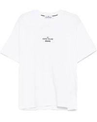 Stone Island - 2100037 Logo-Print T-Shirt - Lyst