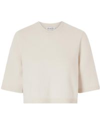 Alaïa - Cropped Cashmere-Blend Sweater - Lyst