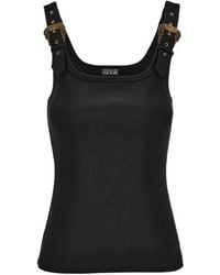Versace - Jeans Couture Buckled Strap Tank Top - Lyst