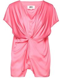 MM6 by Maison Margiela - Plain Colour Tops - Lyst