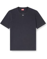 DIESEL - Logo Plaque Crewneck T-Shirt - Lyst